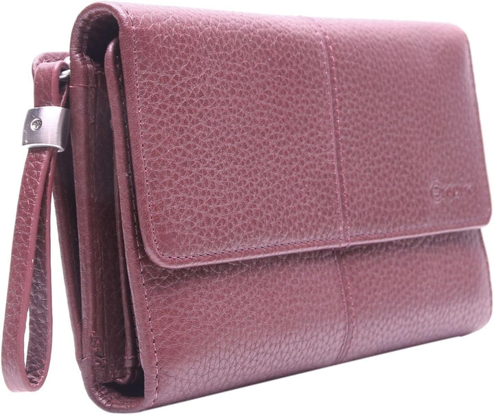 Esquire Verona Damenlangbörse 18 cm rot, Rot
