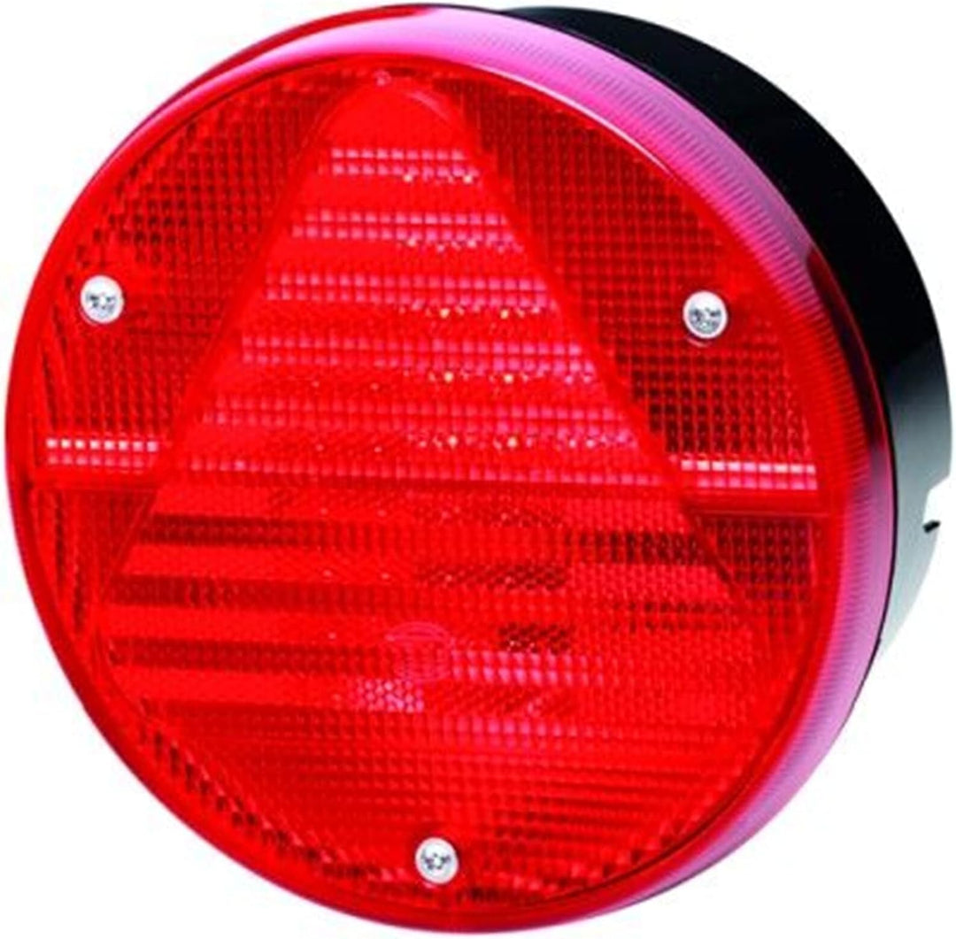 HELLA - Heckleuchte - Glühlampe - 12V - Anbau/geschraubt - Lichtscheibenfarbe: rot - Kabel: 800mm -