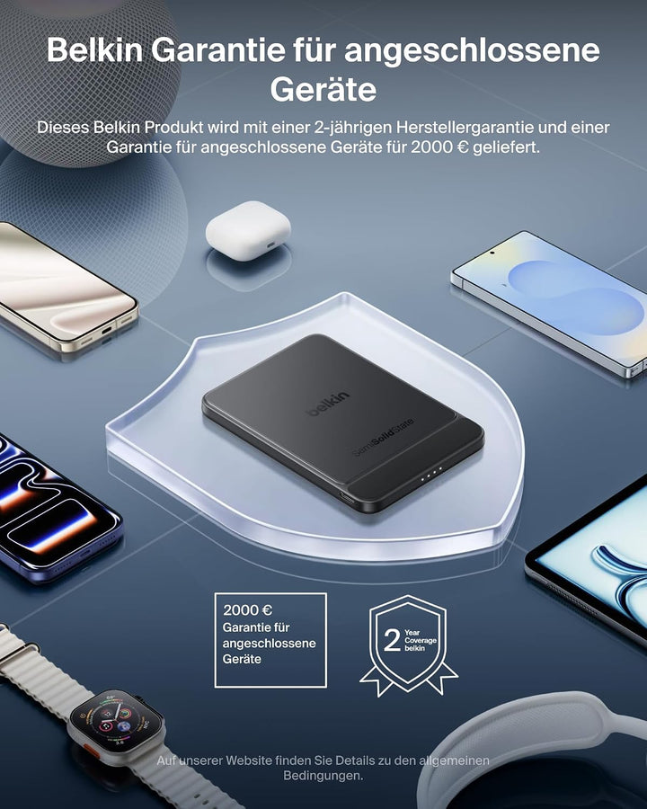 Belkin UltraCharge Pro Semi-Solid-State Magnetische Powerbank 5000mAh