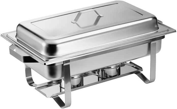 ZORRO - 2X Chafing Dish Speisewärmer Profi Set 15-Teilig in Gastro Qualität Warmhaltebehälter Edelst