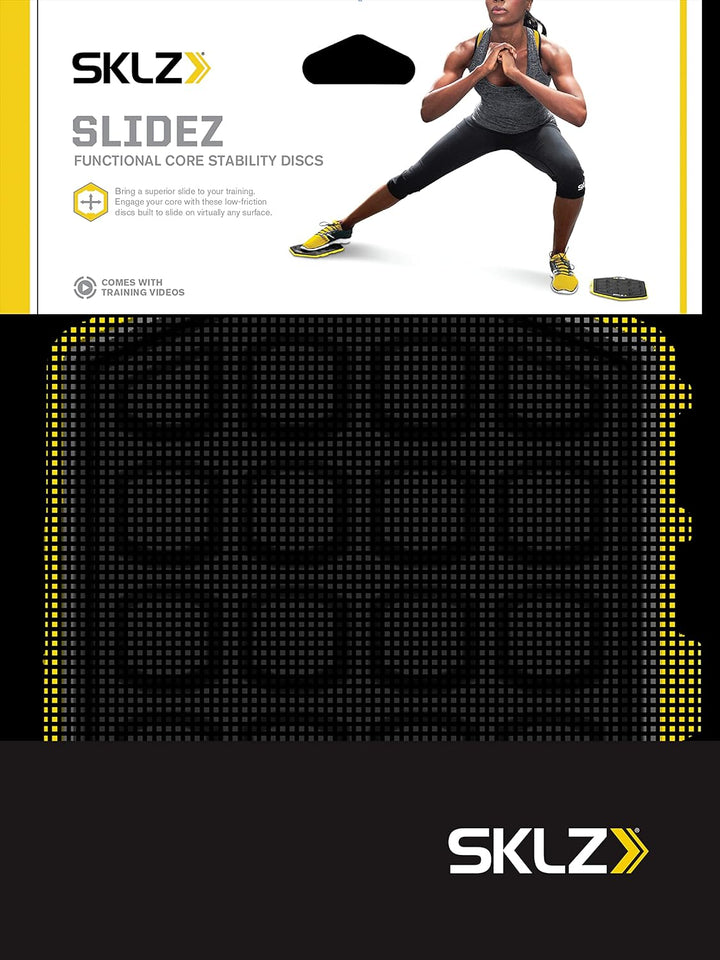SKLZ 1862 Trainingspad Slidez 2er-Pack Trainingsgerät, gelb-Schwarz, One Size