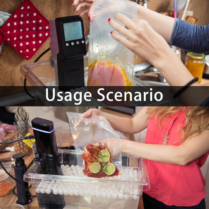 Sous Vide Behälter, 11 L 32,5x26,5x20cm Sous Vide Container mit Deckel und Rack Gastronormbehälter F