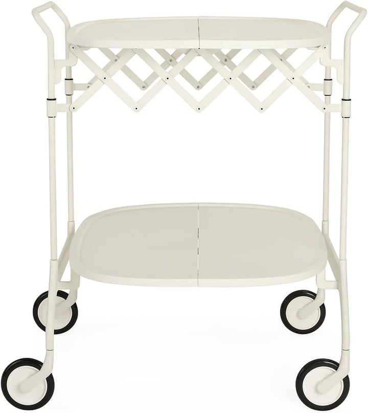 Kartell Gastone Servierwagen, weiss Lackierter Struktur Weiss, Lackierter Struktur Weiss