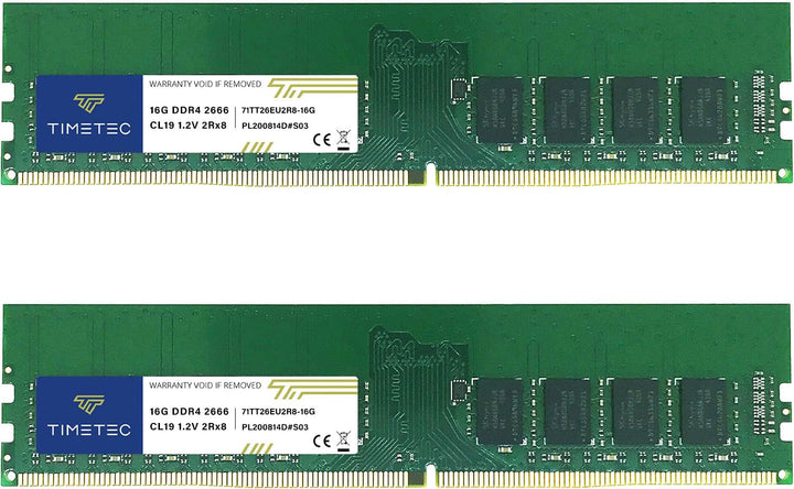 Timetec ECC 1.5V RDIMM Server Memory RAM Module Upgrade (2666Mhz 32GB(2x16GB))