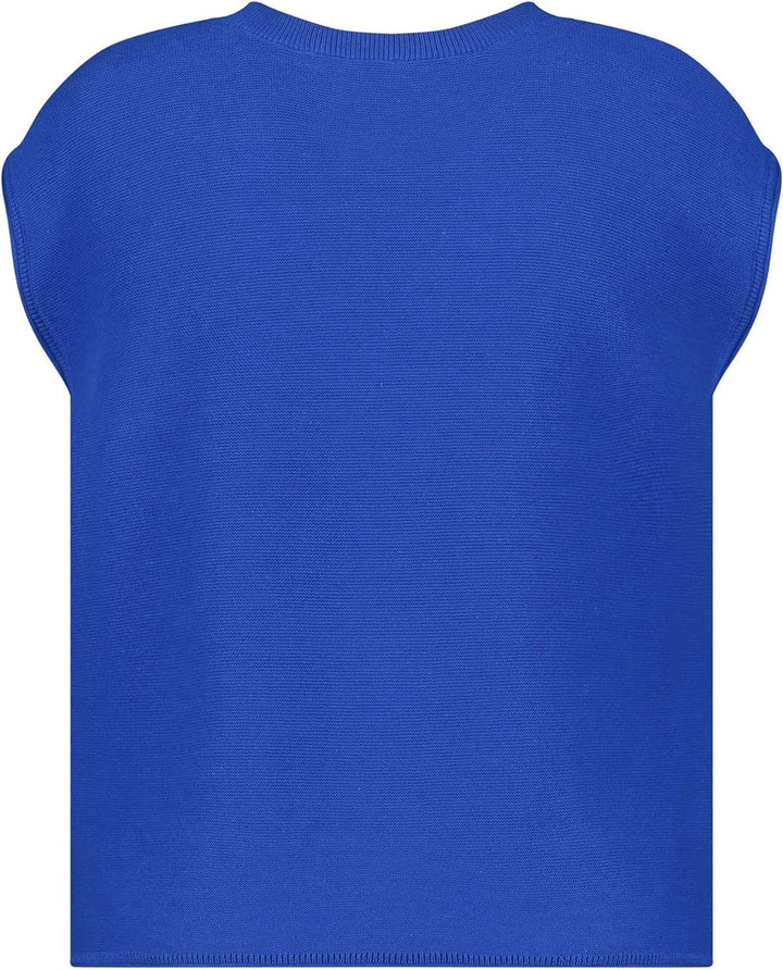 SAMOON Damen 172028-25400 Pullunder, Brigth Blue, 44
