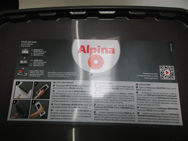 Alpina Farbrezepte BETON-OPTIK Set Betongrau