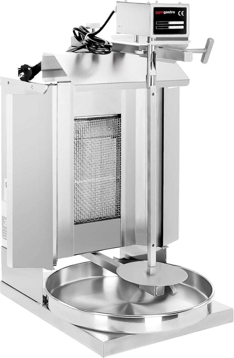 GGM Gastro Kebab Grill - 1 Brenner - 5kg Kapazität - 3.25kW - Fleischspiess 44.5 x 1.2cm - einstellb