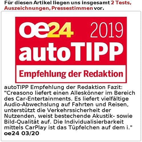 Doppel DIN Carplay: 2-DIN-Autoradio mit Apple CarPlay, Freisprechfunktion, 17,1-cm-Display (Doppeldi