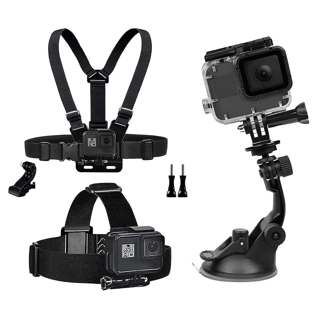 Action Kamera Zubehör Brustgurthalterung Stirnband Halterung Saugnapf Halterung Suction Cup Mount Ko