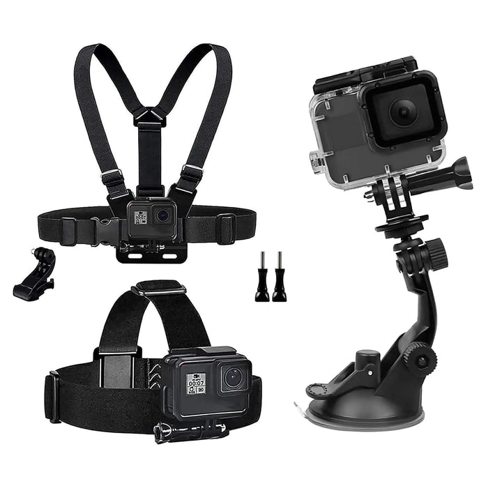 Action Kamera Zubehör Brustgurthalterung Stirnband Halterung Saugnapf Halterung Suction Cup Mount Ko