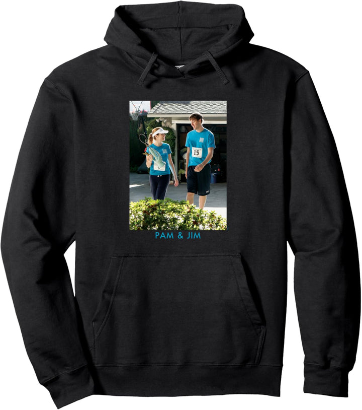 The Office Jim und Pam Spass Laufen Foto Pullover Hoodie