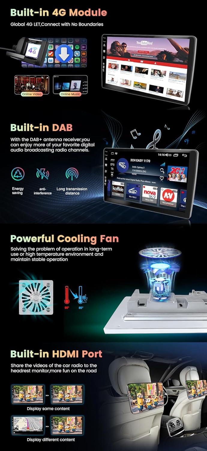 KEC 9" [6G+128G] Android 16 Autoradio Für Kia CEE&