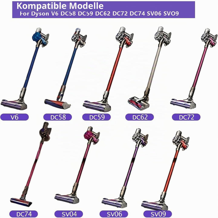 Bürste kompatibel für Dyson V6 DC58 DC59 DC62 DC72 DC74 SV04 SV06 SV09, Ersatzteile Bodendüse Zubehö