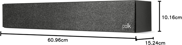 Polk Audio Monitor XT35 schlanker Center Lautsprecher, Hi-Res Zertifiziert, kompatibel mit Dolby Atm