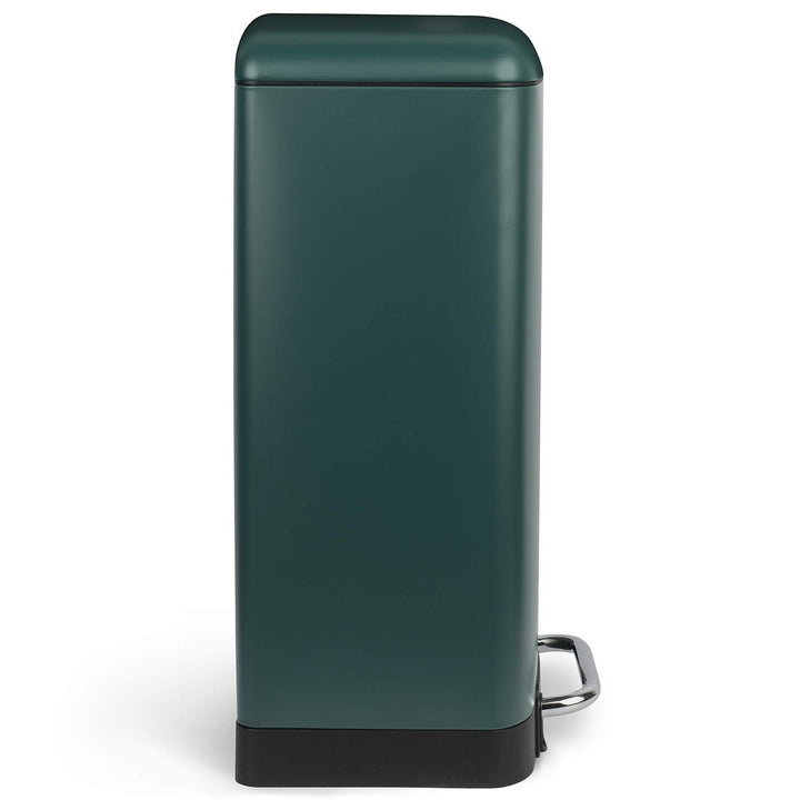 Les Collectors Tret-Mülleimer N°863 / Edelstahl / dunkelgrün, 40 L / herausnehmbarer Inneneimer/ rec