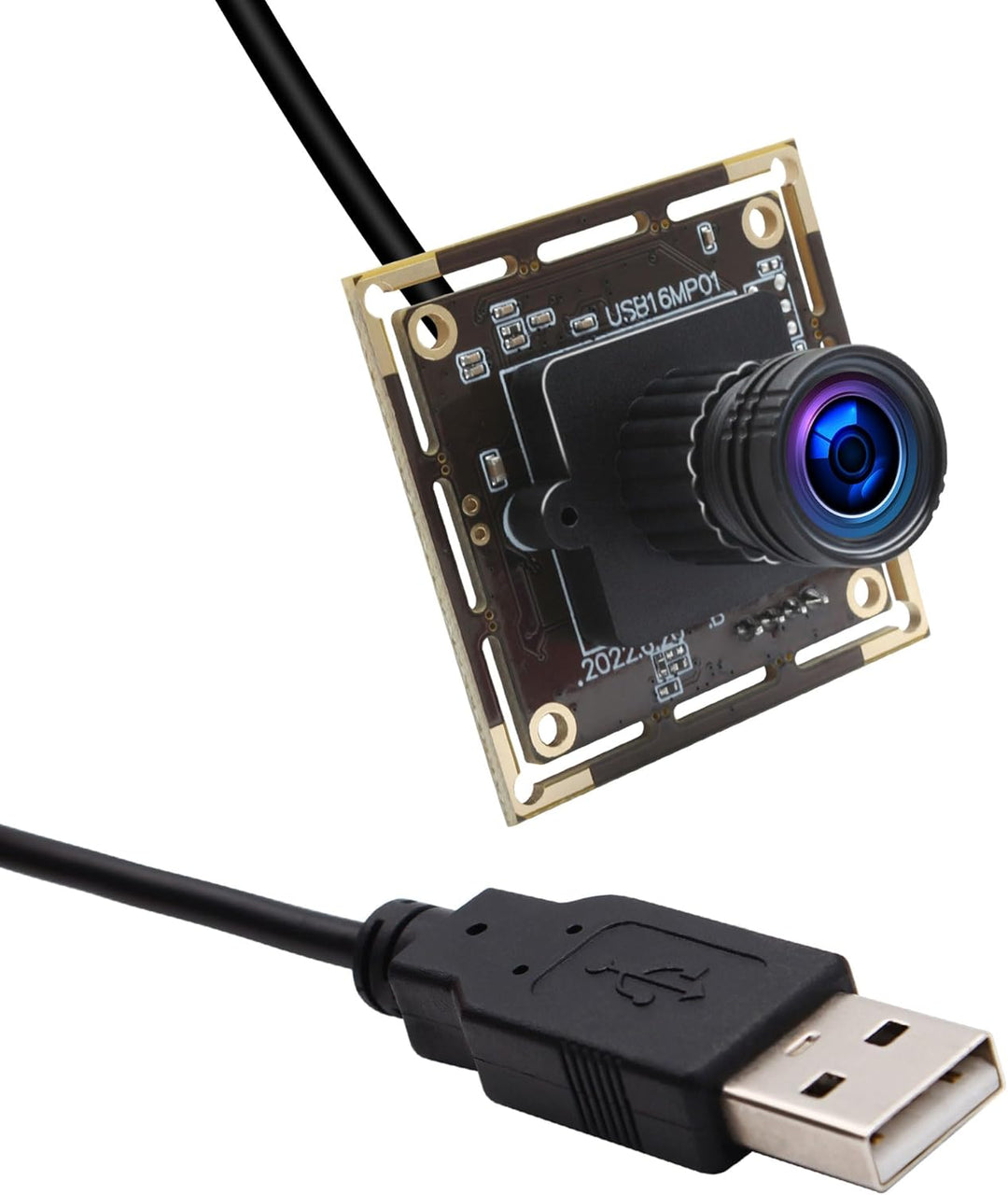 ELP 16MP USB-kameramodul Ultra HD 3496P USB-Kamera mit IMX298 Bildsensor Webcam, Plug and Play Embed