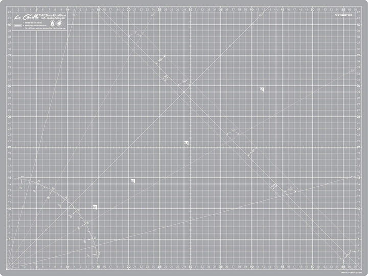 La Canilla Schneidematte A2 Selbstheilend (60x45 cm - 24x18") Cutting Mat Schneideunterlage für Bast