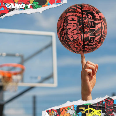 AND1 Chaos Basketball: Offizielle Regulierung Grösse 7 (74,9 cm) Gummi - Deep Channel Construction S