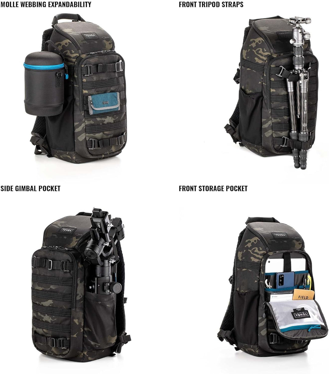 Tenba Unisex Axis V2 Gepäck – Kabinengepäck (1er Pack) 16 Liter Multicam Black, 16 Liter Multicam Bl