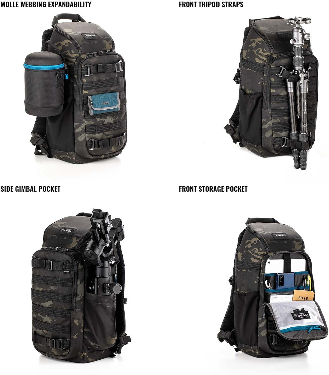 Tenba Axis v2 4L Sling Bag - MultiCam Black (637-761) Multicam Schwarz v2 4L Sling Bag, Multicam Sch