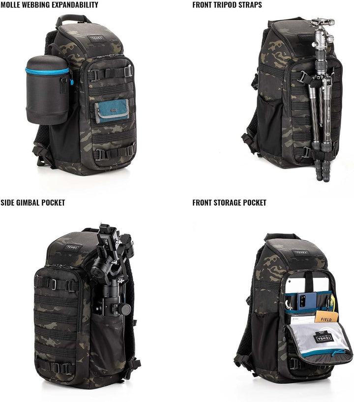 Tenba Axis v2 4L Sling Bag - MultiCam Black (637-761) Multicam Schwarz v2 4L Sling Bag, Multicam Sch