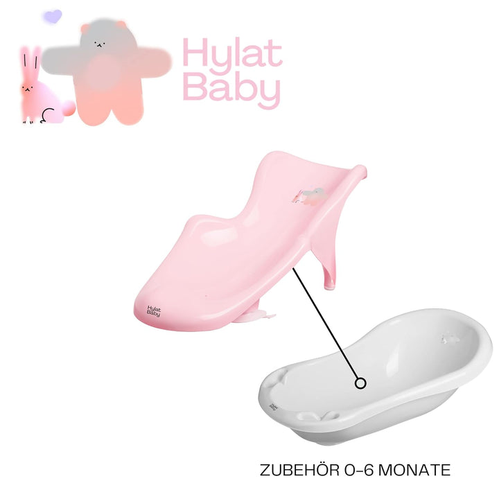 Hylat Baby Badewanneneinsatz Baby - wertvolle Badehilfe für Säuglinge und Babys von Geburt bis ca. 6