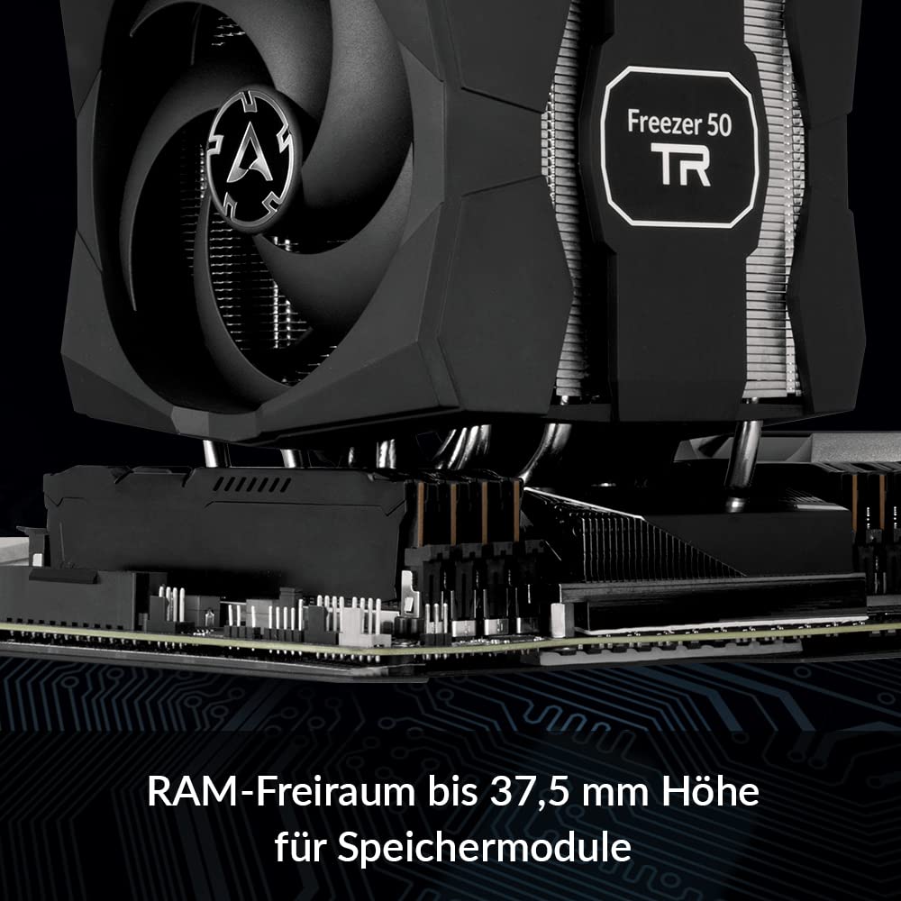 ARCTIC Freezer 50 TR - Dual Tower CPU Kühler für AMD Ryzen Threadripper SP3, sTR4 mit A-RGB, 120 mm/