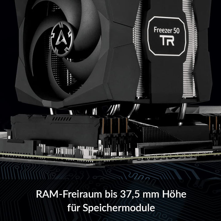 ARCTIC Freezer 50 TR - Dual Tower CPU Kühler für AMD Ryzen Threadripper SP3, sTR4 mit A-RGB, 120 mm/