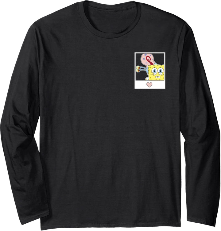 SpongeBob SquarePants Happy Polaroid Pocket Front & Back Langarmshirt