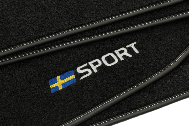 Sport Velour Fussmatten Satz für Volvo S60 II (2010-2018) / V60 I (2011-2018) - 4-teilig - Passgenau