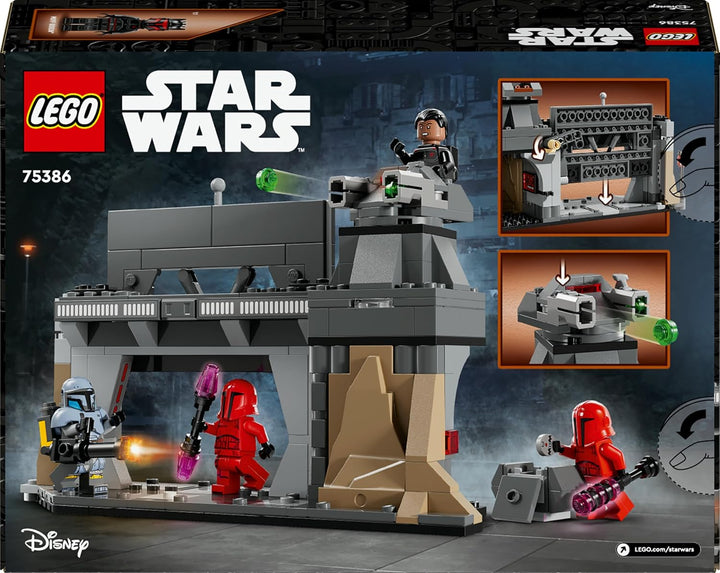 LEGO Star Wars: The Mandalorian Duell zwischen Paz Vizsla and Moff Gideon, Bauspielzeug zum Sammeln