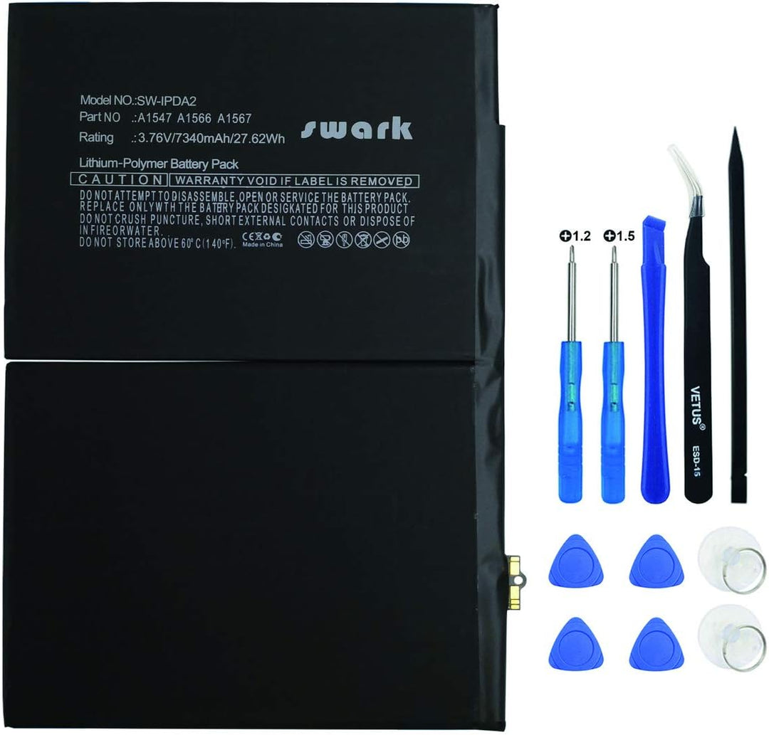 7340mAh Akku A1547 Compatible with iPad Air 2 A1566, iPad Air 2 A1567 mit Upgraded Toolkit