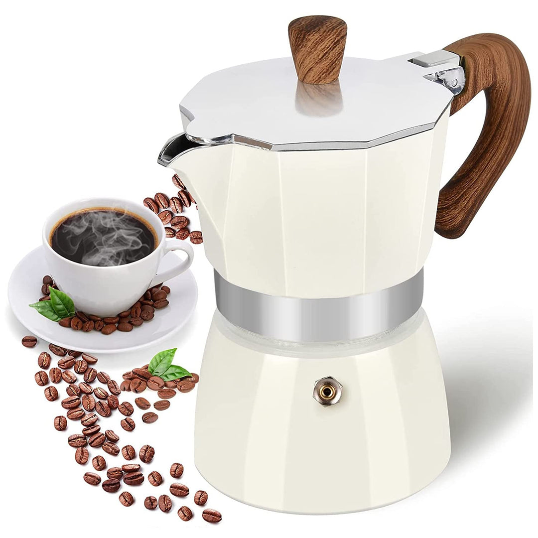 Espressokocher für den Herd, 3 Espressotassen, Mokkakanne – 142 ml, manuelle kubanische Kaffee-Perko