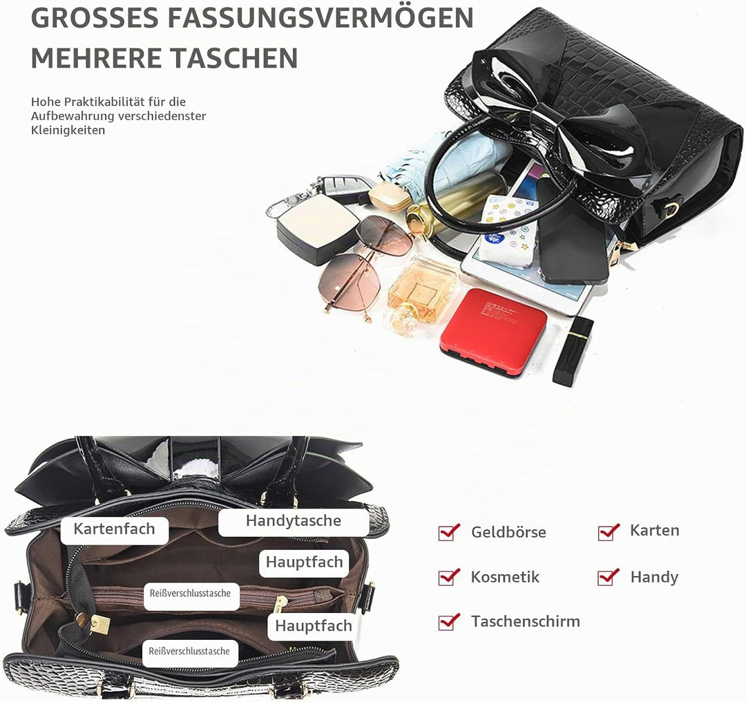 NICOLE &amp; DORIS Handtaschen Damen Kleine Henkeltasche Frau Mode Tasche Designer Umhängetasche Mädchen