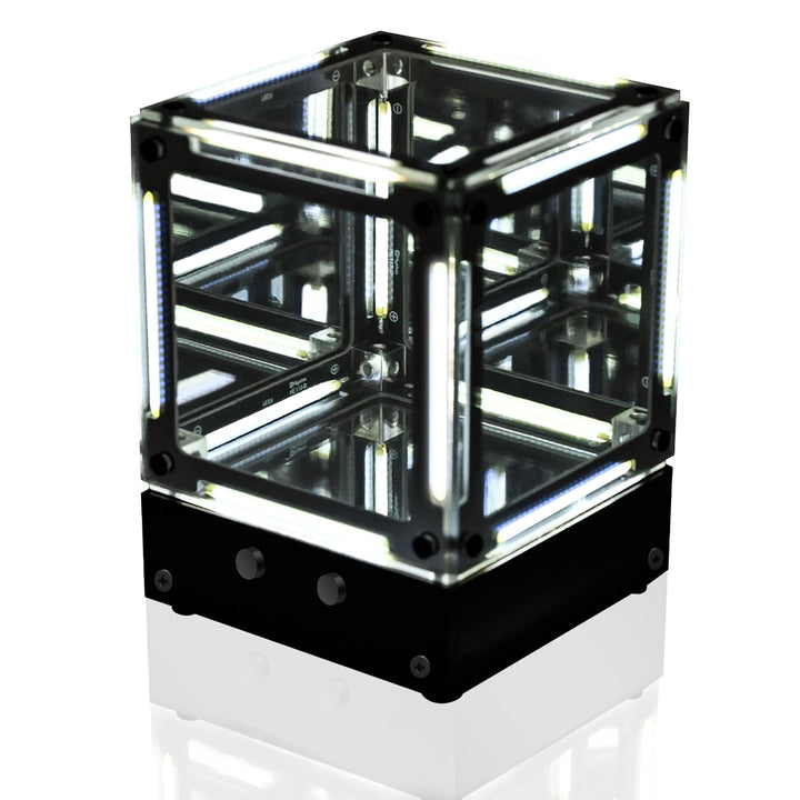 Löt Bausatz, DIY Nachtlicht Spiegel Elektronik Kit, Einstellbare LED Helligkeit Magic Cube Lötprojek