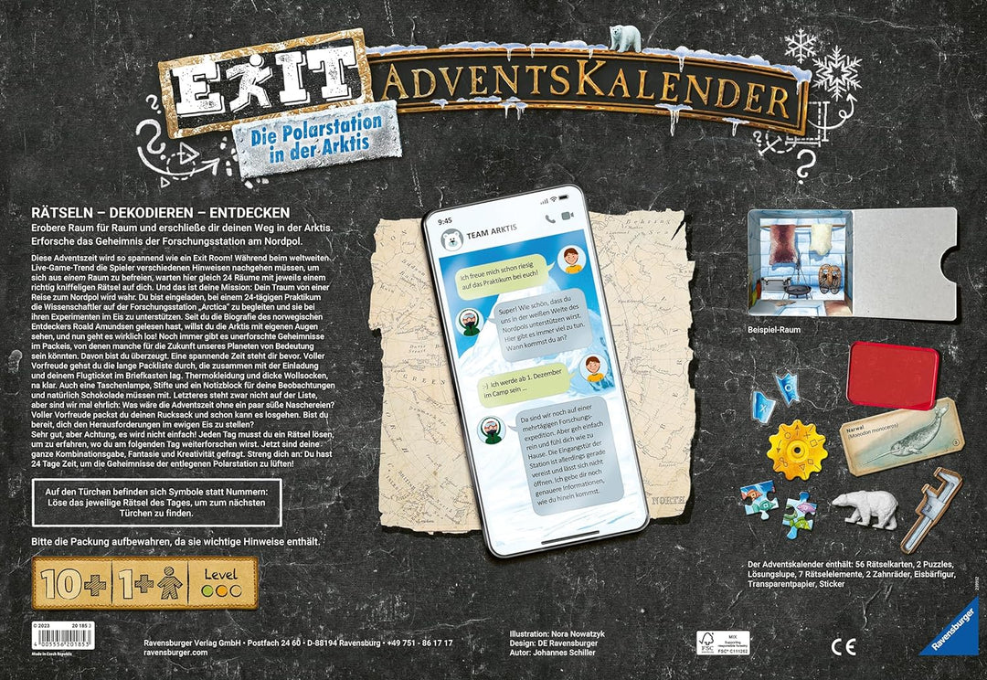 Ravensburger EXIT Adventskalender "Die Polarstation in der Arktis" - 25 Rätsel für EXIT-Begeisterte
