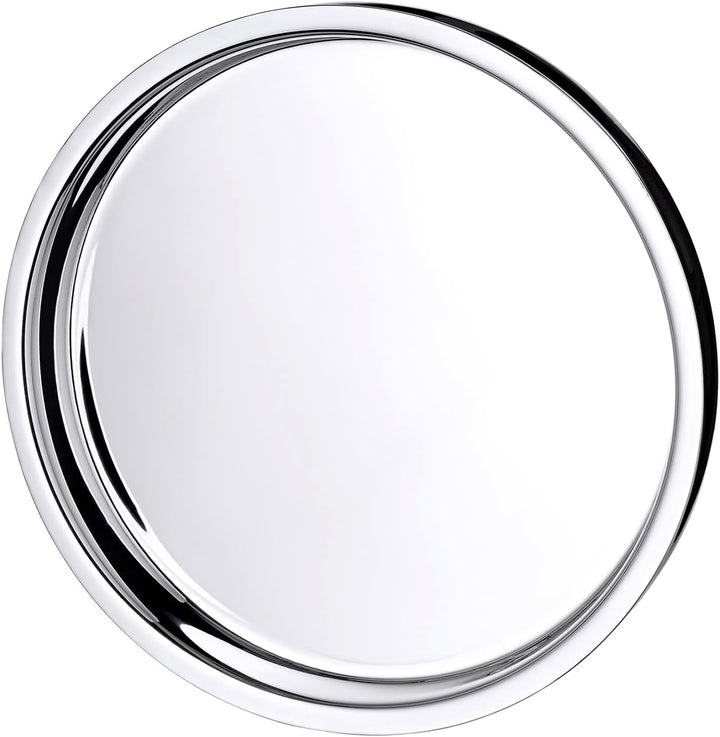 EDZARD Tablett Alaska (ø 32 cm) rund, Edelstahl hochglanzpoliert, Serviertablett, Dekotablett Durchm