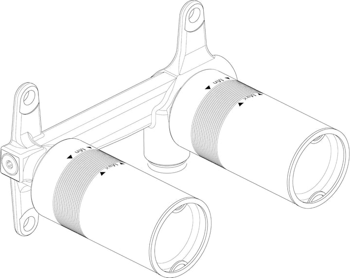 Ideal Standard A1313NU Unterputz Bausatz 1 für Einhebel-Wand-Waschtischarmaturen mit 28 mm FirmaFlow