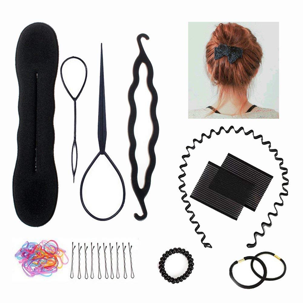 TopDirect 66cm/26 Zoll Übungskopf Frisierkopf Friseur 100% Synthetisches Haar Perückenkopf Trainings