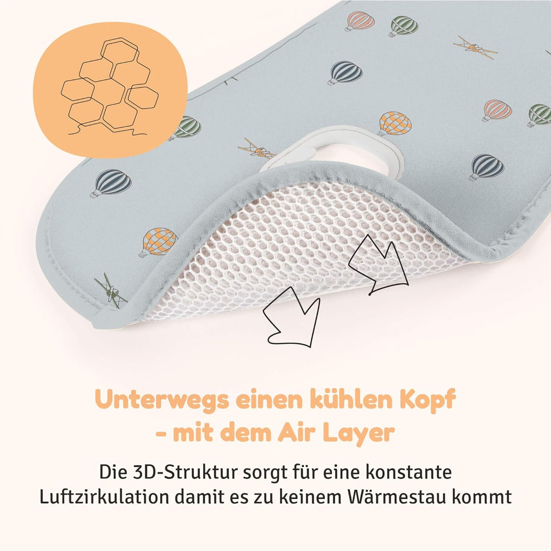 Aeromoov - Baby Sitzauflage Air Layer - Einlage Für Autositz oder Kinderwagen - Gruppe B - Antischwi