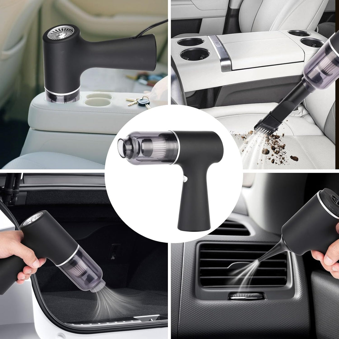 Handstaubsauger, Auto Staubsauger Stark, 3 in 1 Tragbar Leicht Handstaubsauger, 4000Pa Mini Staubsau