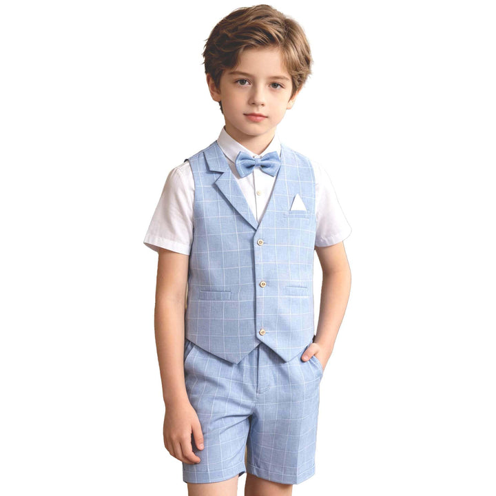 LOLANTA 4 STK Kleinkind Junge Sommerhochzeit Kinderanzug, Festliche Anzüge Westen Set für Kinder, So
