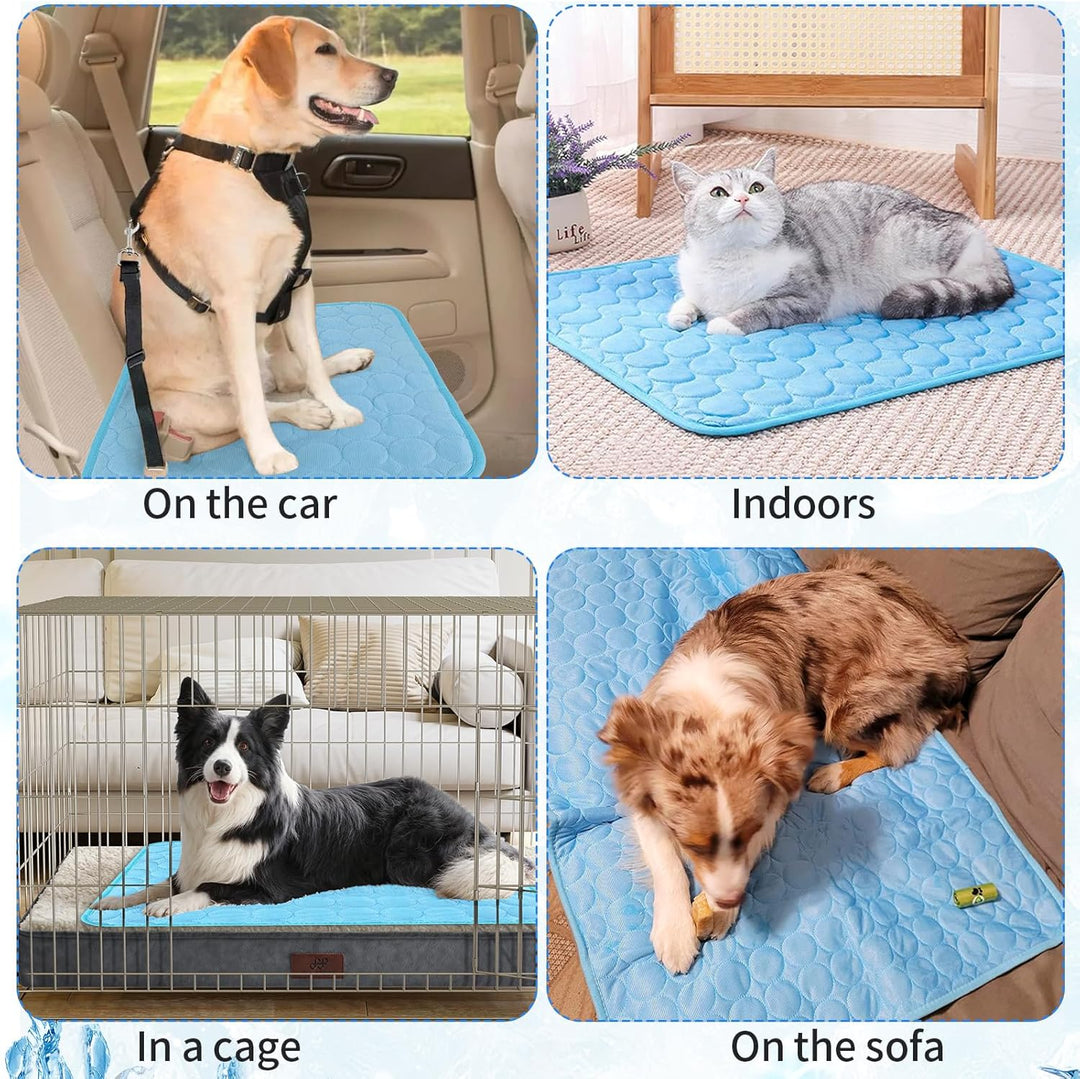 Hunde Kühldecke Selbstkühlende Decke 70×55cm Kühlmatte Kaninchen Spiel und Kühlmatte Katze Kühlendes