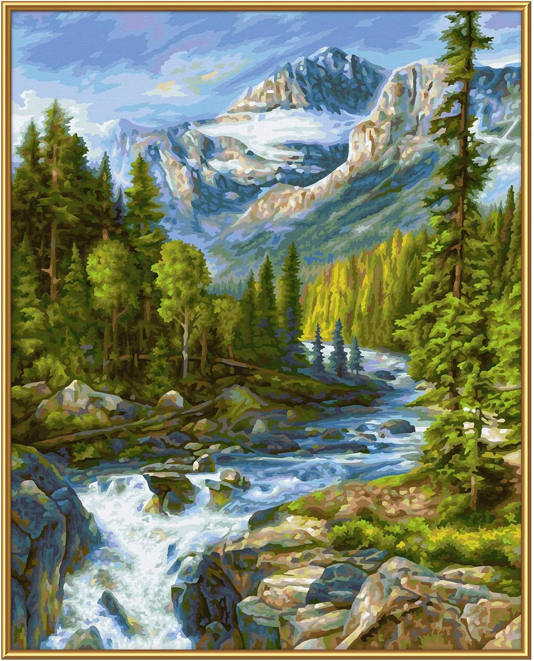 Schipper 609130883 Malen nach Zahlen – Rocky Mountains - Bilder malen für Erwachsene, inklusive Pins