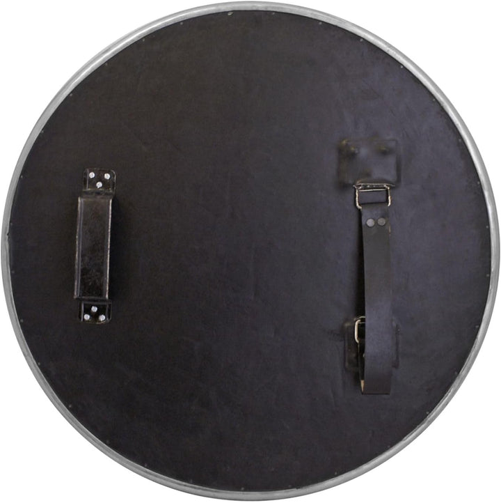 Battle-Merchant Rundschild aus Holz mit Stahlbeschlägen und Buckel | Wikinger - Ritter - Schild - Er