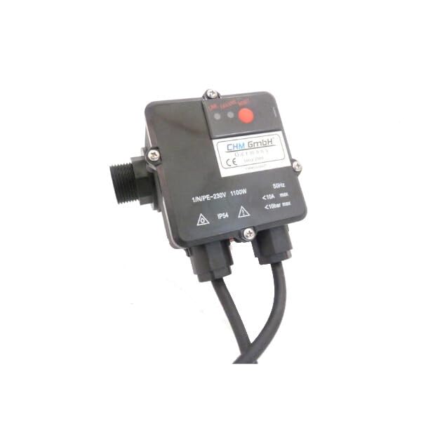 CHM GmbH® Durchflusswächter verkabelt, Druckschalter für Kreisel-, Tauch- Tiefbrunnenpumpen max. Dru