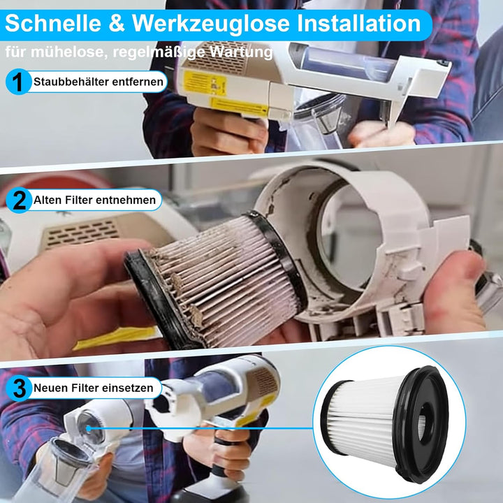 IW3612EU Filter für Shark Detect Pro IW3612EUT BU3521EU IW3613EUT IW3612AMZEU BU1120EU Staubsauger,