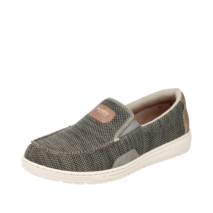 Rieker Herren 08651 Slipper 45 EU Grün, 45 EU Grün