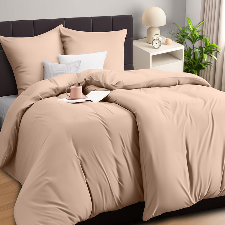 Utopia Bedding Bettwäsche 135x200 4teilig - Mikrofaser 2 Bettbezug 135x200 cm + 2 Kissenbezüge 80x80