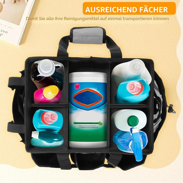 Reinigungs Tasche, 40*23.5*27.5 cm Reinigungscaddy Tragbar mit Griff Reinigungs Caddy Organisator, P